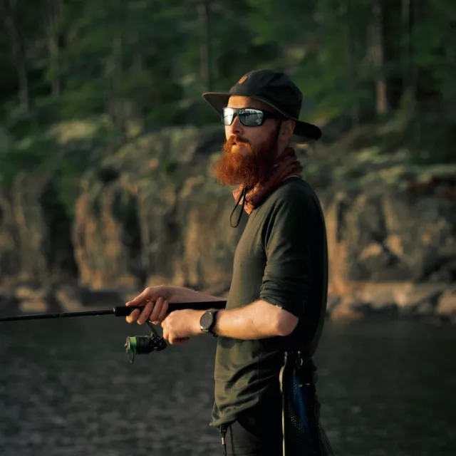 Photo of me spinn fishing in Sweden.